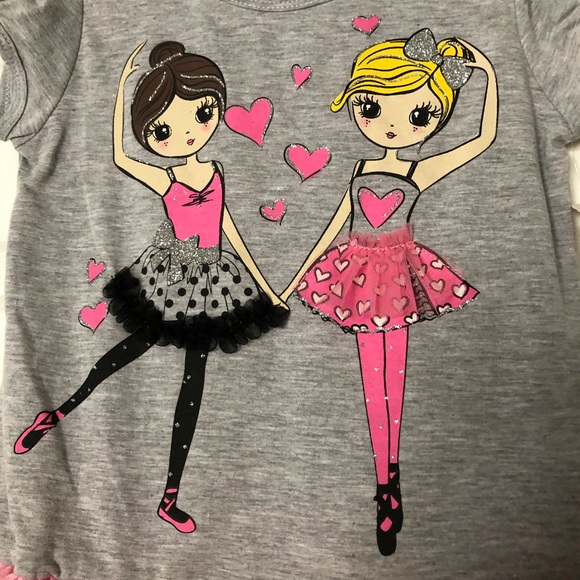 New handcrafted ballerina T-shirt dress size 5. - Picture 2 of 2